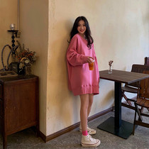 Spring autumn and winter plus suede thickened pregnant womens clothing loos in the middle of a long section not to be pregnant with a stylish cover for pregnant women in autumn