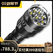 Knight super bright LED strong light long-range flashlight multi-function search flashlight rechargeable Searchlight TM9K