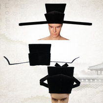 Ancient costume Song Dynasty emperor minister official hat official hat straight-winged hat dragonfly hat Futou Song system black gauze hat wedding hat male