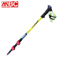 MBC aluminum alloy climbing stick outer lock Rod telescopic ultra-light ultra-short mountain climbing walking stick crutch crutches outdoor walking stick