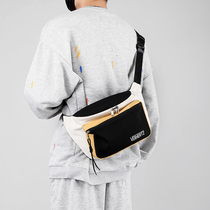 Original contrast color messenger bag mens tide brand mens bag large-capacity backpack chest bag mens waist bag shoulder bag shoulder bag
