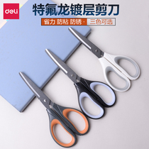 Del 6055 Teflon coated scissors alloy stainless steel scissors office scissors art scissors 170MM