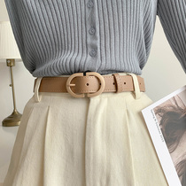 Belt Lady Ins Wind Summer Han Edition Brief Accessories Suit Big Clothes Jeans Black Student Trend Trim Belt