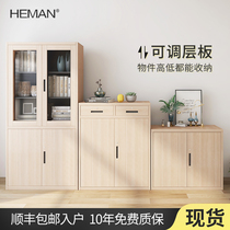 Herman filing cabinet iron cabinet steel data Cabinet filing cabinet wood grain household bookcase office cabinet locker with lock
