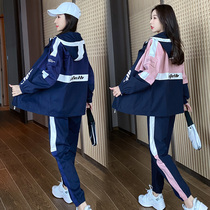 Floss sportswear suit women spring and autumn 2021 New Fashion loose ins tide casual two-piece student