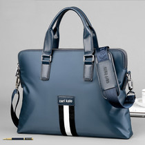New carlkate handbag male bump color Oxford cloth briefcase skew satchel canvas mens single shoulder