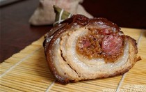 Seal hand-made creative meat dumplings giant half a catty rice dumplings meat bag rice and sausages egg yolk in the same city full of 100