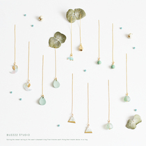 Lotus Pond Moon Color Series Earline Art Little Fresher Cute Teenage Girl Heart S Personality Earrings Earrings Earrings Earrings