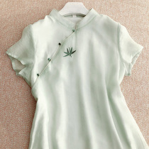Cheongsam 2021 new models improved version of the dress Chinese style girl summer daily vintage summer womens clothing