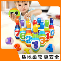 Bowling Toys Set Childrens Ball Indoor Educational Kindergarten Parent-Child Safety Sports Toys Bowling