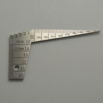  Gap ruler Stainless steel gap ruler Oblique plug ruler 1-15mm gap ruler plug ruler 