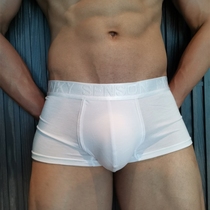 2-Piece mens underwear boxer boxer knickers loose breathable soft body simple plain plain student underwear