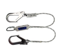 Honeywell 1011862 double fork buffer tether anti-fall safety rope for aerial work 1 2 m safety rope