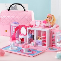 Girl toy house doll house princess puzzle three four five weeks children 3-46-9 year old girl birthday gift