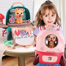 Play House toys girls kitchen pet mini schoolbag children over 345 years old baby puzzle 8 to 12 girls