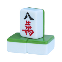 First-class household mahjong tiles large hand rub dark green 40 42mm38 medium send with pocket tablecloth