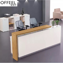 Nanjing Office Furniture Brief Front Desk Reception Desk Desk Collection Silver Desk Modern Company Front Desk Finish Silver Terrace