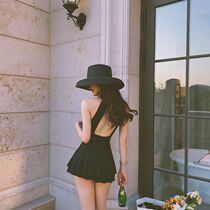 Ins wind Korea net red 2019 new super fairy slim belly hot spring conservative student conjoined swimsuit female
