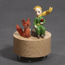 Little Prince Rotating Music Box Toy Fox Rose Piano Track Sky City Music Box Birthday Gift