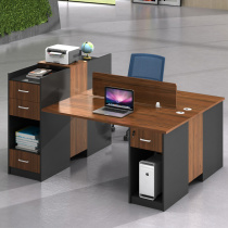 Desk double screen Card Table Table and Chair combination 2 43 people Chinese computer office table