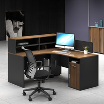 Office desk office Card Holder 6-person office table and chair combination 4-person staff table double Financial Desk
