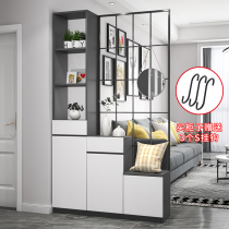 Home entrance cabinet living room screen partition cabinet modern simple small house shoe cabinet Cabinet iron decoration cabinet