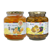 (Quannan flagship store) South Korea imported honey grapefruit tea lemon passion fruit canned beverage 2kg combination