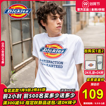 Dickies short sleeve T-shirt men 2021 summer clothes new fashion brand fashion loose round neck cotton couple half sleeve B