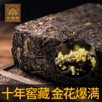 Authentic Hunan Anhua Black Tea Super Anhua Tianyan Tea Ye Tian Fu Tea Jinfu Hand Building Gold Flower Brick Tea