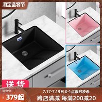 Washbasin with washboard Counter basin Balcony Nordic color Black Ceramic Built-in laundry basin Pool washbasin Small