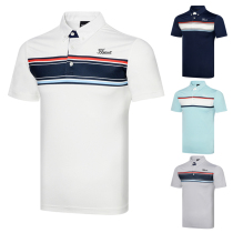 Golf clothing mens short sleeve golf clothes outdoor sportswear T-shirt Moisture wicking breathable quick-drying POLO shirt