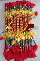 Money stick money pole beating with money stick a flower stick beating a box money pole dance red yellow lotus Van Stick Square Dance Props