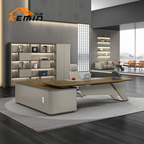 Komin office furniture boss Office table simple modern large class Chairman office table and chair combination