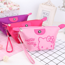 Kitty Travel storage bag cartoon cute PU storage bag small portable portable cosmetic bag waterproof wash bag