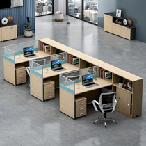 Screen Partition Finance Staff Composition Desk Double Brief Modern Office Furniture Staff Office Table And Chairs