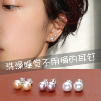 925 sterling silver pearl earrings temperament summer small 2021 New Tide ear jewelry freshwater pearl stud female