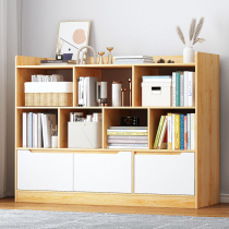 Bookcase Floor shelf Simple childrens storage rack Simple small bookcase with door bookcase Living room cabinet locker