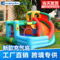 Children slide Inflatable water fountain Small rock climbing Bouncy castle Household indoor and outdoor Naughty castle Amusement square
