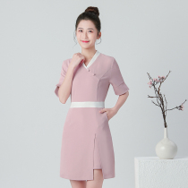 New Hydrotherapy Foot Bath Clubhouse Massage Spa Wellness Museum Technician Clothes Beautician Jersey Dress Summer Dress Girl Temperament