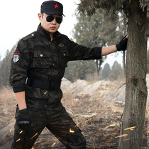 New outdoor camouflage suit suit mens cotton thick wear-resistant work clothes labor insurance spring and autumn tactical clothing breathable