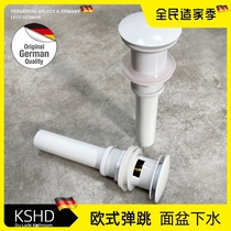 German KSHD White washbasin sink basin hose drain fitting leak plug