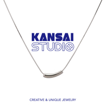 KANSAI new small eggplant necklace ins cold wind collarbone temperament simple irregular personality niche accessories