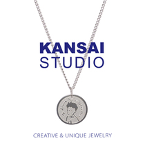 KANSAI little prince titanium steel necklace mens and womens versatile cold wind sweatshirt sweater chain earth cool bungee tide cool chain