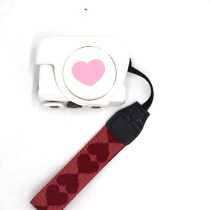 Suitable for Sony ZV-1zv1 camera bag camera case leather case leather case cute heart pink love
