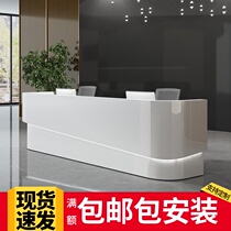 Fashion reception desk Company reception desk Service desk Custom paint Office front desk Bar table cashier spot