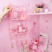 Student dormitory storage small hook ins wind into the door Bedroom wall girl heart shelf row cute