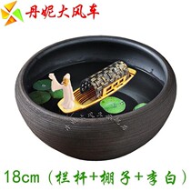 Microscape Launching Small Boat Mini Upper Water Stone Basin Landscape Fishing Boat Fake Mountain Fish Tank Small Wooden Boat Building Miniature Pendulum