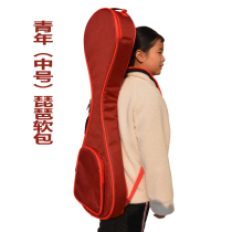 Mingjia Youth Pipa Bag Medium Pipa Bag Thickened Shoulder Portable Pipa Bag Musical Soft Backpack