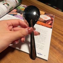 No longer missed 18 10 stainless steel Korean version of short handle spoon Western food spoon 316 stainless steel