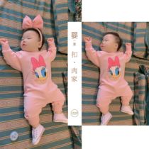 Men and women baby autumn and winter jumpsuits long sleeve jacket pants newborn baby leisure sports ha clothes climbing clothes